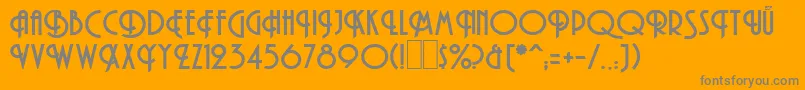 fuente HamanBold – Fuentes Grises Sobre Fondo Naranja
