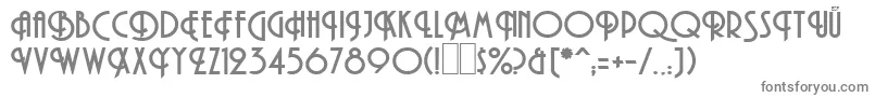 HamanBold Font – Gray Fonts on White Background
