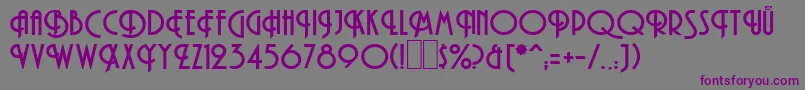 HamanBold Font – Purple Fonts on Gray Background