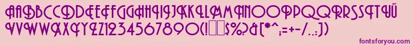 HamanBold Font – Purple Fonts on Pink Background