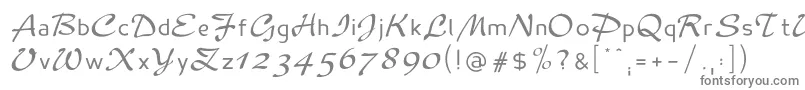 フォントMadameflacon – 白い背景に灰色の文字
