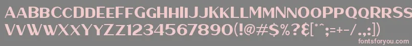 HaarlemSans Font – Pink Fonts on Gray Background