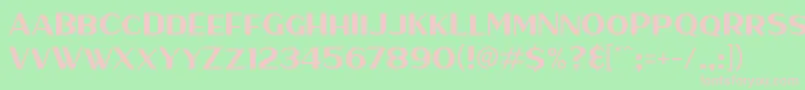 HaarlemSans Font – Pink Fonts on Green Background