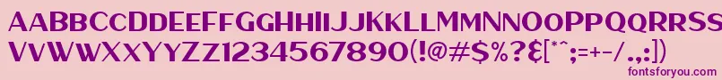 More about HaarlemSans Font HaarlemSans Font – Purple Fonts on Pink Background