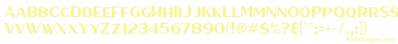 HaarlemSans Font – Yellow Fonts on White Background