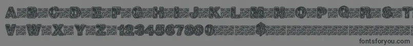 Hotrocks Font – Black Fonts on Gray Background