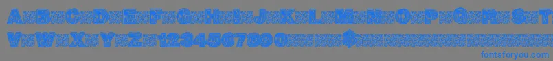 Hotrocks Font – Blue Fonts on Gray Background