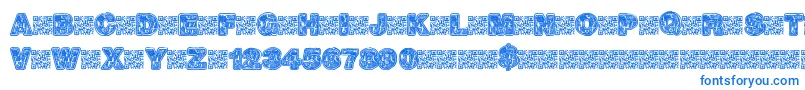 Hotrocks-Schriftart – Blaue Schriften