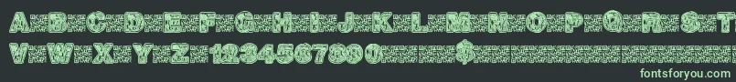 Hotrocks Font – Green Fonts on Black Background