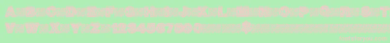 Hotrocks Font – Pink Fonts on Green Background