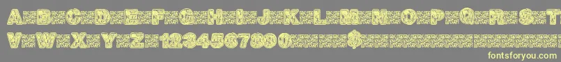 Hotrocks Font – Yellow Fonts on Gray Background