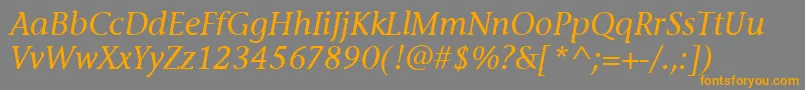 fuente StoneInfItcMediumItalic – Fuentes Naranjas Sobre Fondo Gris