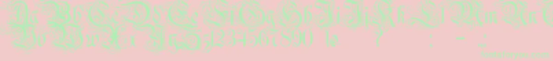 Rurintania Font – Green Fonts on Pink Background