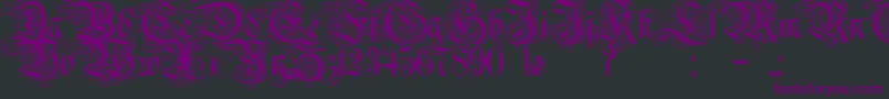 Rurintania Font – Purple Fonts on Black Background