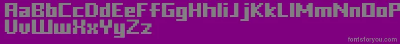Ffffreed Font – Gray Fonts on Purple Background