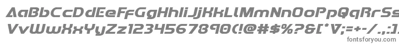 Redlineexpandital Font – Gray Fonts on White Background