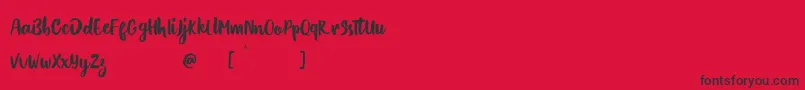 Blackout Font – Black Fonts on Red Background