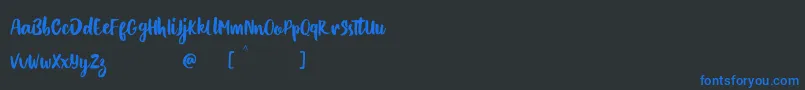 Lisätietoja Blackout-fontista Blackout-fontti – siniset fontit mustalla taustalla