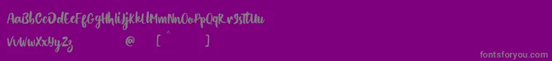 Blackout Font – Gray Fonts on Purple Background