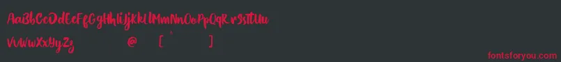 Blackout Font – Red Fonts on Black Background