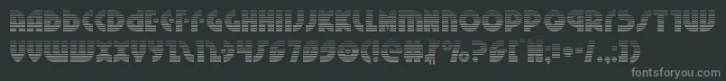 Neuralnomicongrad Font – Gray Fonts on Black Background