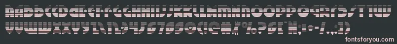 Neuralnomicongrad Font – Pink Fonts on Black Background