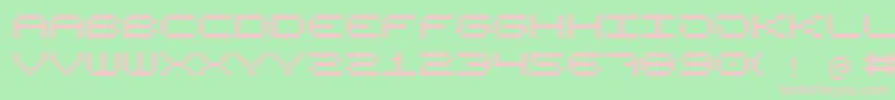 High75 Font – Pink Fonts on Green Background