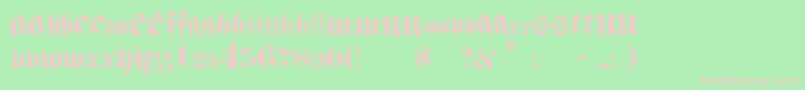 Hardcorium Font – Pink Fonts on Green Background