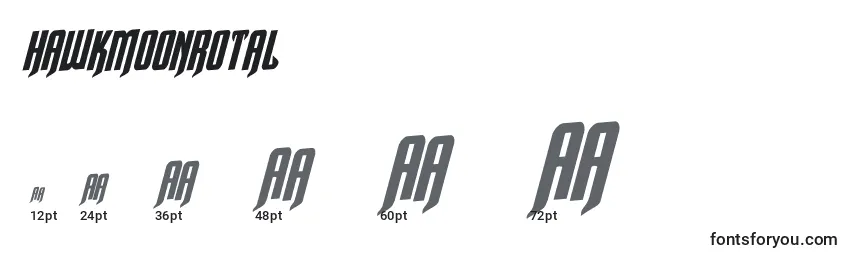 Hawkmoonrotal Font Sizes