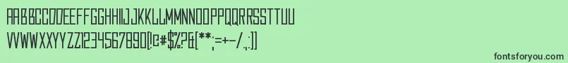 Caperput-fontti – mustat fontit vihreällä taustalla