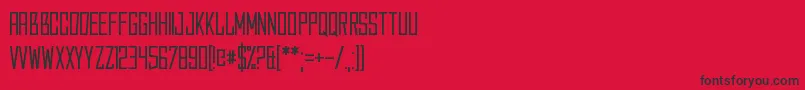 Шрифт Caperput – чёрные шрифты на красном фоне
