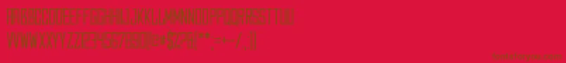 Шрифт Caperput – коричневые шрифты на красном фоне