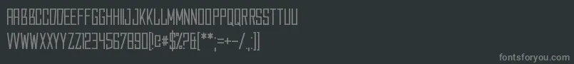Шрифт Caperput – серые шрифты на чёрном фоне