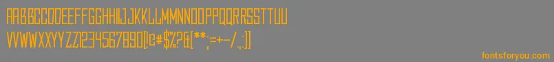 Шрифт Caperput – оранжевые шрифты на сером фоне