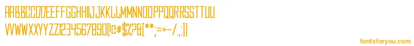 Caperput-Schriftart – Orangefarbene Schriften