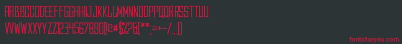 Caperput Font – Red Fonts on Black Background