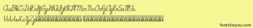 SweetCoffee Font – Black Fonts on Yellow Background