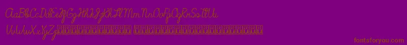 SweetCoffee-Schriftart – Braune Schriften auf violettem Hintergrund