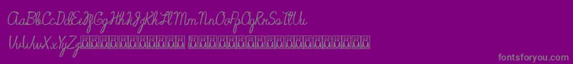 Weitere Informationen zur SweetCoffee-Schriftart SweetCoffee-Schriftart – Graue Schriften auf violettem Hintergrund