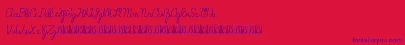 SweetCoffee Font – Purple Fonts on Red Background
