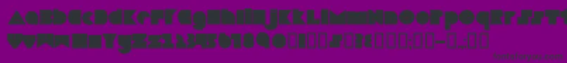 Police Boredom – polices noires sur fond violet