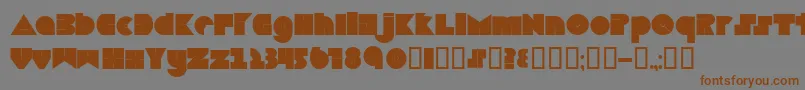 Шрифт Boredom – коричневые шрифты на сером фоне