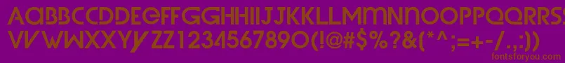 WetDreamzDemi Font – Brown Fonts on Purple Background