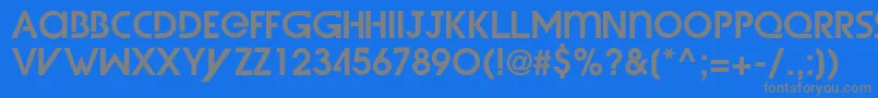 WetDreamzDemi Font – Gray Fonts on Blue Background