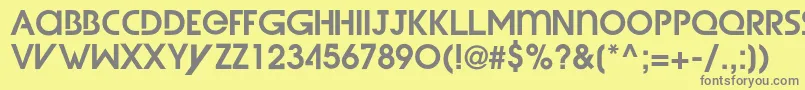 WetDreamzDemi Font – Gray Fonts on Yellow Background