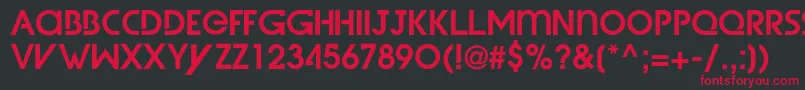 WetDreamzDemi Font – Red Fonts on Black Background