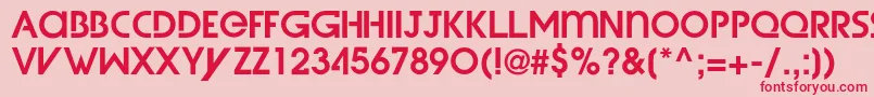 WetDreamzDemi Font – Red Fonts on Pink Background
