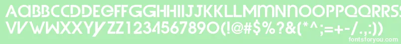 WetDreamzDemi Font – White Fonts on Green Background