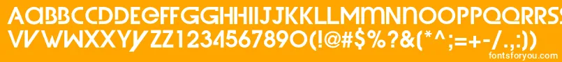 WetDreamzDemi Font – White Fonts on Orange Background