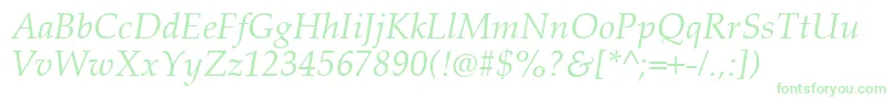 PalatinoLinotypeРљСѓСЂСЃРёРІ Font – Green Fonts